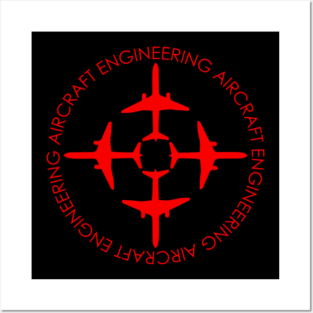 aircraft engineering airplane engineer Wall Art by PrisDesign99